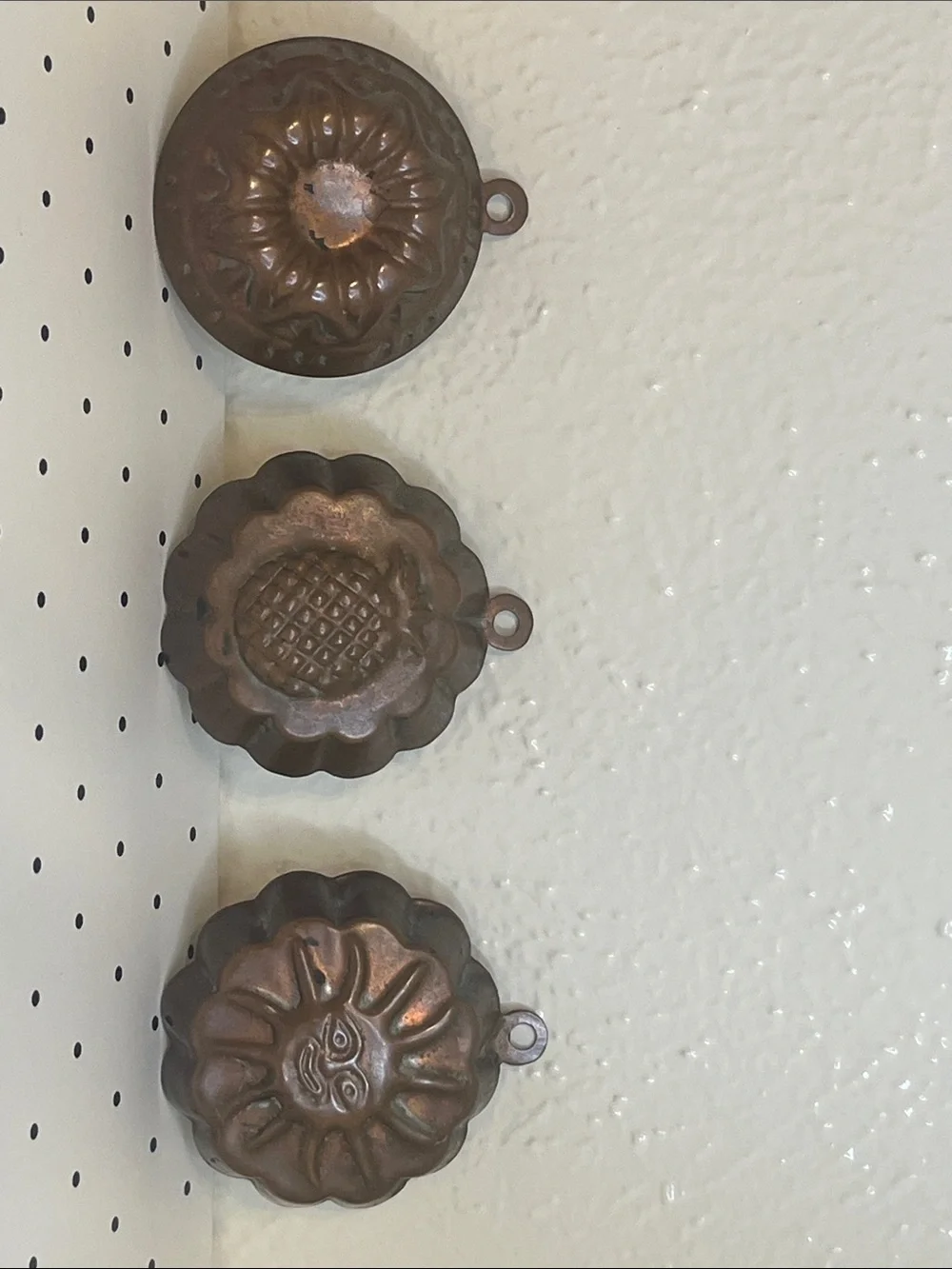 Antique Copper Wall Molds - Decorative Home Wall Decor (Copper) - Set of 3